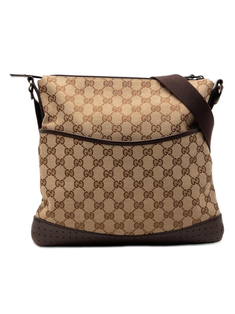 Gucci Zip Messenger Bag Gg Canvas With #260270G76B
